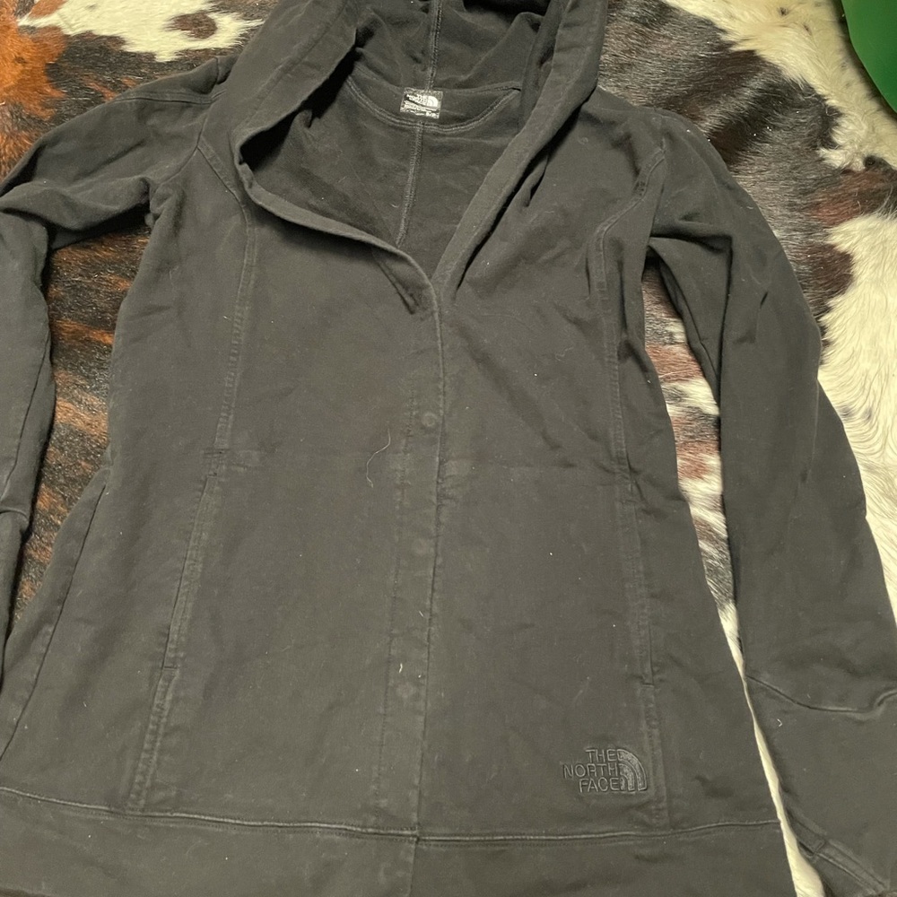 The North Face Women’s Button up hooded sweatshirt